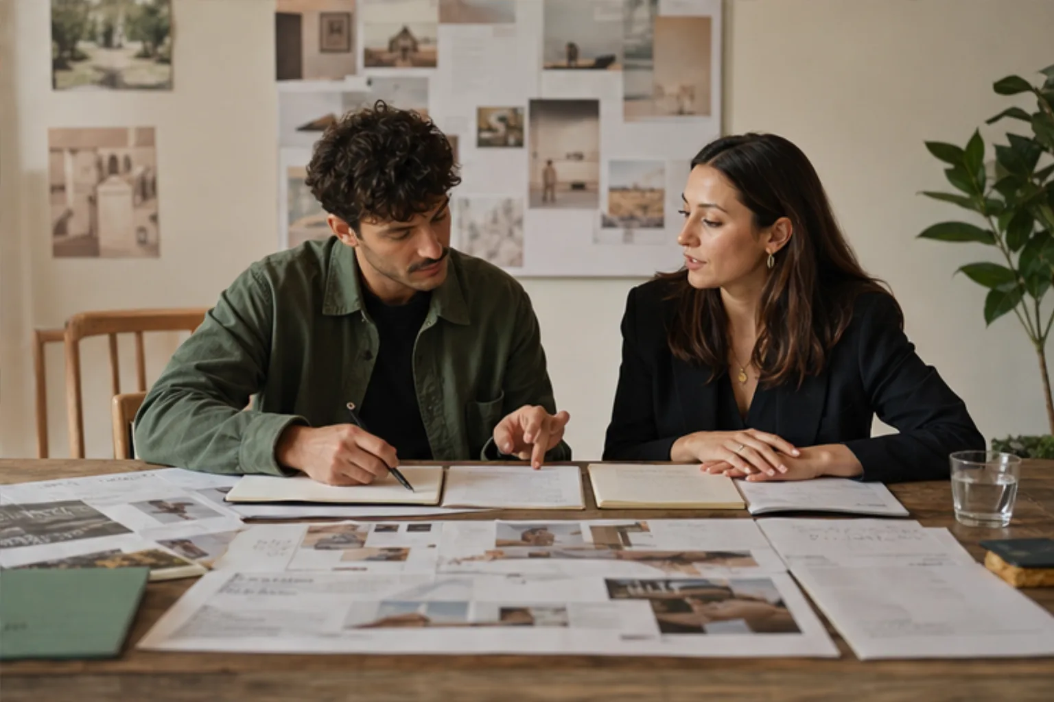Team marketing durante un corso AI su strategia e contenuti